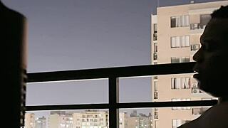 mmm balcony deepthroat on best friend's huge bbc 😍🍆💦