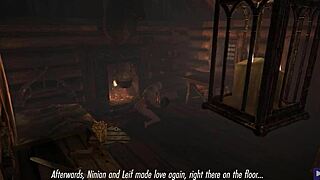 Ninian Rides Cock in Romantic Cowgirl Creampie Rescue