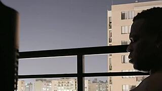 mmm balcony deepthroat on best friend's huge bbc 😍🍆💦