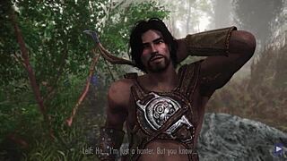 Ninian Rides Cock in Romantic Cowgirl Creampie Rescue