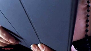 Peek under 50-year-old housewife's miniskirt for erotic hairy pussy reveal