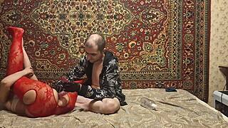 sasha earth stuffs ass with dildo while anastasia mistress fingers gaping pussy