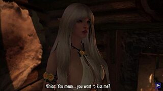 Ninian Rides Cock in Romantic Cowgirl Creampie Rescue