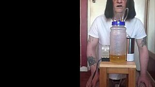 whoa this shy bisexual crossdresser milks his lactating tits with portable machine part 3 🥛🤯