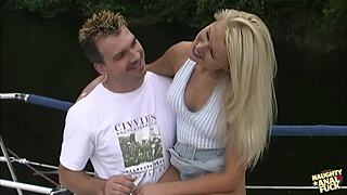 sandra russo shares boat ride with passengers for outdoor double penetration threesome