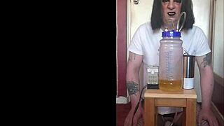 whoa this shy bisexual crossdresser milks his lactating tits with portable machine part 3 🥛🤯