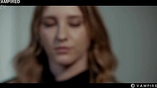 vampire gangbang orgy erupts as lesbian employees dominate boss turning her into group sex slave