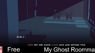 i luv my ghost roommate's natural tits bouncin durin dorm game fuck