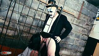 French Milf Hedone Wildly Fucked and Ass-Pounded by Evil Clown Terry Kemaco!