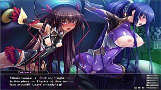 dude that taimanin yukikaze massage turns into wild masturbation orgasm part 1