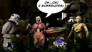 electric pornstars parody star wars with epic blowjobs and cumshots