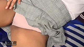 sweet student sneaks off to ride best friend's boyfriend cock