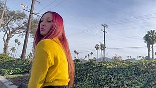 What If Mother-in-Law's Long Hair Fetish Sparks Public Italian Outdoor Smoke?