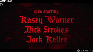 vampire gangbang orgy erupts as lesbian employees dominate boss turning her into group sex slave