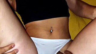 roomie fucks my tight virgin pussy so hard takes my 18yo virginity and creampies deep inside