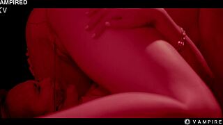 vampire gangbang orgy erupts as lesbian employees dominate boss turning her into group sex slave