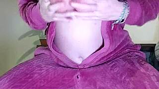 erotic video call with moaning pregnant italian camgirl in forest