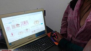 brazilian milf teaches anatomy with handjob bath turning into bareback doggy on natural tits