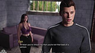 Intimate moments unfold during a playful dating game