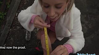 Public Agent Measures Fat Cock Before Hard Public Fuck