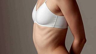 ai generated girls model cute lingerie and plain panties barefoot