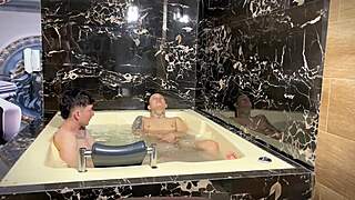 Sexy Latina Joins Friend For Hard Jacuzzi Fuck Cowgirl Deepthroat Doggystyle