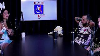 Tifany Rocha's Best Casting Moments in Sheer Red Lingerie Part 1