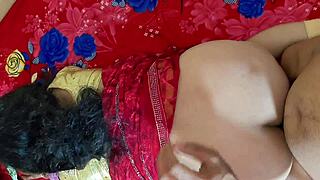 dirty married sister-in-law bends over bedroom for first doggystyle pussy lick and fuck part 2