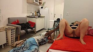 damn, my stepmom's such a slut sharing room means creampie tonight!