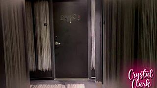 Blonde bride with blue eyes accidentally fucks neighbor in wedding dress doggystyle!