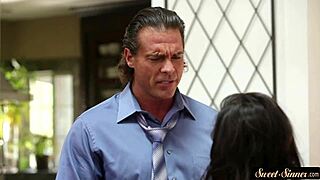 gorgeous babe rides in taboo poses like a total fantasy slut