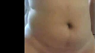 ex novia with big tits and perfect ass sucks my cock then breaks condom for creampie inside