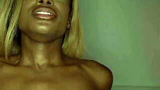 That black babe Kinsley Karter films a raw sex tape with her boyfriend