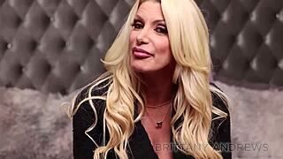 oh brittany andrews fingers juicy shaved pussy in lingerie toys to wet orgasm bliss