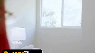 Taboo stepmoms claim horny stepsons' virginity in blindfolded 4some orgy, huge tits missionary pounding.