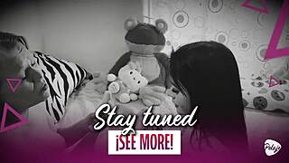 While waiting for stepmom i found her toys... she showed me scissoring lesbian fun.