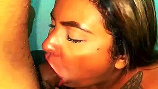 Pounding thick latina's wet pussy hard with monster cock thrusts
