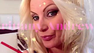 brittany andrews smokes slow in sheer lingerie glowing sensually 💨😍