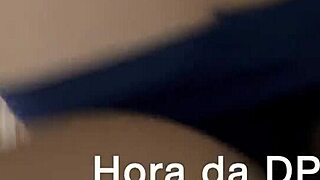 Belinha joins bi male menage making cuckold suck lover's cock