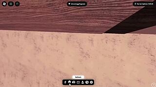 horny roblox girl rides boy hard in bathroom party