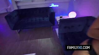 bratty stepdaughter nina pink spanked hard then fucked by stern father-in-law