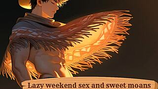 lazy weekend sex leaves her moaning sweetly all over