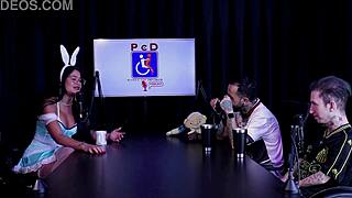 Tifany Rocha teases in sheer red during filthy casting interview full of dirty talk