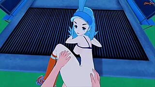 Kahili Bent Over Pov Doggystyle Takes Huge Load Cum in Mouth Titty Fuck Pokemon Hentai