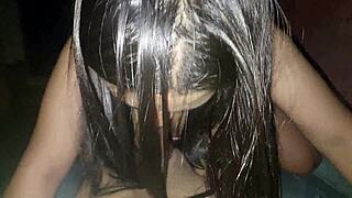 ella knows how to keep her stepdad smiling with that deep, loving blowjob every time