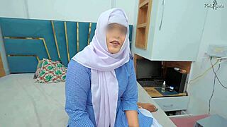 Huge ass village schoolgirl moans loud doggystyle under teacher's cock.