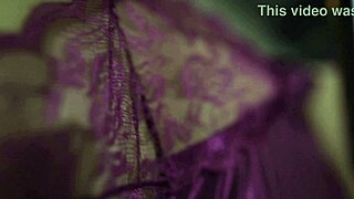 Indian Girl's Huge Tits and Big Ass Bounced in Satin Lingerie Creampie Fuck