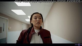 blonde blake blossom dominates asian kimmy kimm in wild squirting sex 💦👅