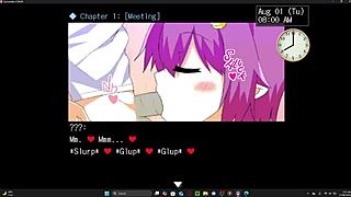 in this hentai game the lucky mc loses virginity to curvy succubus with huge tits part 1