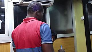 Hot client catches me watching porn we fuck wildly outdoors 😍